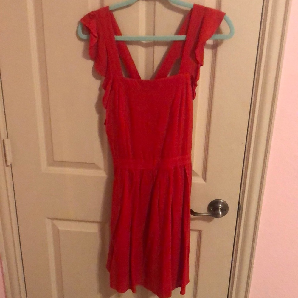 Red summer dress